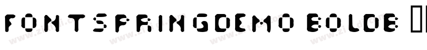 FONTSPRINGDEMO BoldB字体转换